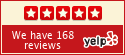 Yelp: We have 168 reviews. Read them on Yelp (opens in a new tab)